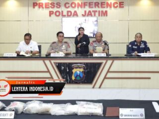 Polda Jatim Mengamankan Narkotika Sekitar 27,28 Kilo gram di Desa Gadungan Kabupaten Sumenep