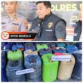 Polres Bondowoso Amankan Dua Tersangka Penimbun 1 Ton BBM Bersubsidi