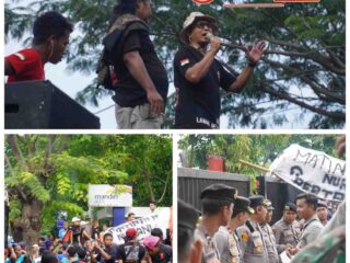 Polrestabes Surabaya Kawal Aksi Sopir Jatim Secara Humanis, Massa Soroti Barcode Solar Subsidi