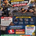 Polres Mojokerto Imbau Masyarakat Tidak Gunakan Sepeda Listrik di Jalan Raya