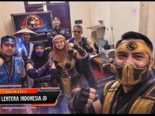 KB Samsat Sidoarjo Kota Kompak Pakai Kostum Mortal Kombat Sambut HUT ke-81 Kemerdekaan RI
