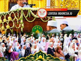 Ribuan Jamaah Hadir di Majelis Dzikir WA Maulidur Rasul SAW Padati Jalan Benteng Surabaya