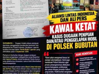 Kasus Dugaan Penggelapan Mobil Bergulir di Polsek Bubutan, Publik Menanti Transparansi dan Kepastian Hukum