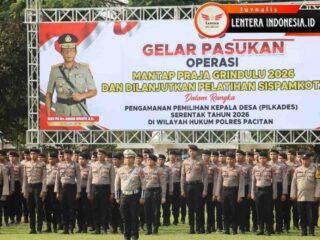 Polres Pacitan Gelar Pasukan Operasi Mantap Praja Grindulu 2026, Antisipasi Konflik Pilkades Serentak