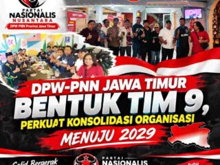 DPW-PNN Jawa Timur Bentuk Tim 9, Perkuat Konsolidasi Organisasi Menuju 2029