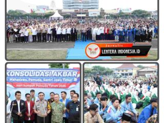 Momentum Sumpah Pemuda, 5.000 Mahasiswa dan Santri Gelar Konsolidasi Akbar di Mapolda Jatim
